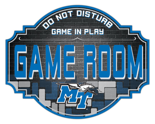 Middle Tennessee State Blue Raiders Game Room Wood Tavern Sign -12