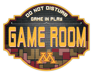 Minnesota Golden Gophers Game Room Wood Tavern Sign -12"