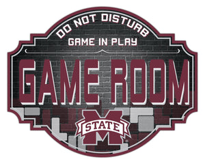 Mississippi State Bulldogs Game Room Wood Tavern Sign -12"