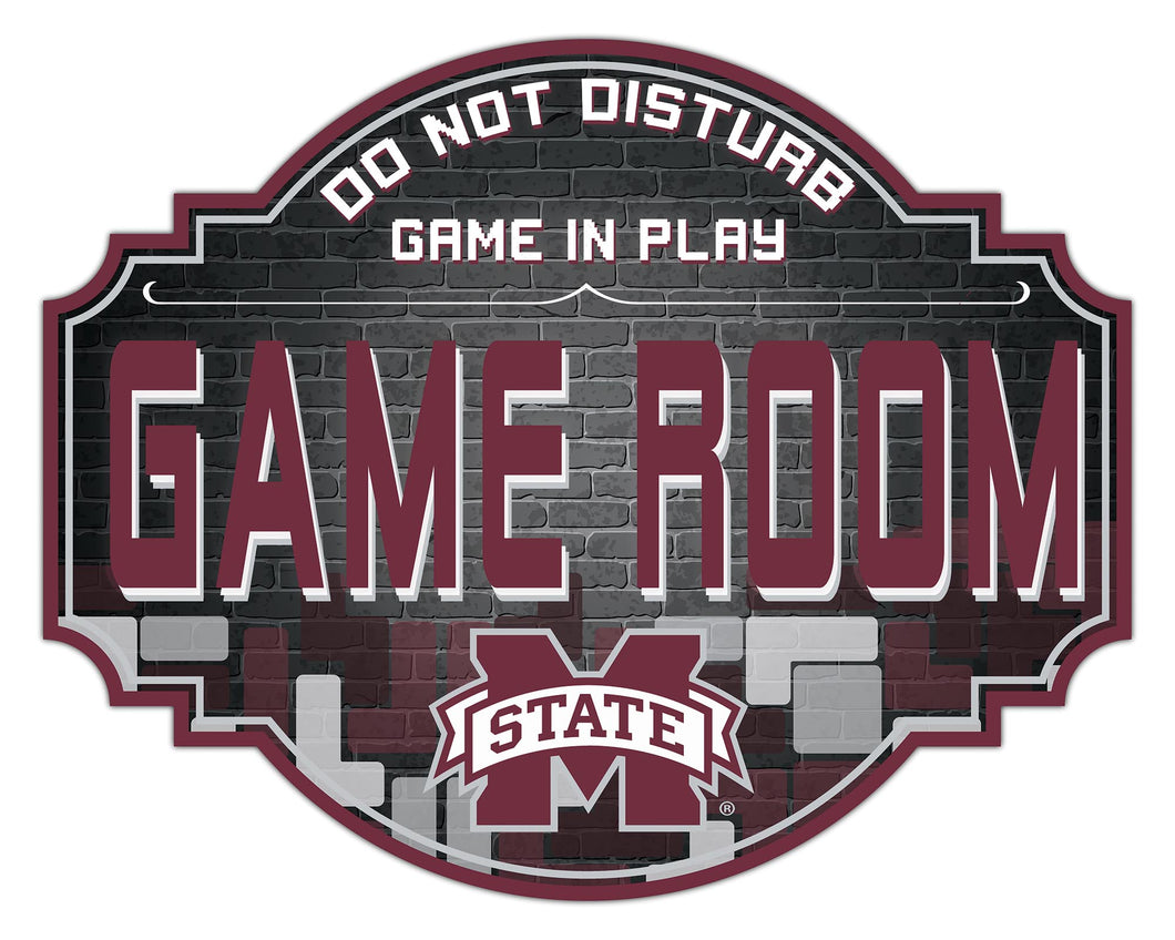 Mississippi State Bulldogs Game Room Wood Tavern Sign -12