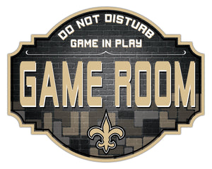 New Orleans Saints Game Room Wood Tavern Sign -24"