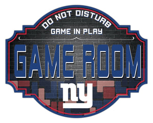 New York Giants Game Room Wood Tavern Sign -24"