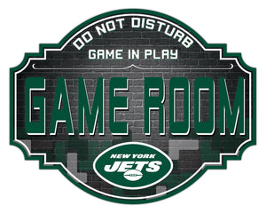 New York Jets Game Room Wood Tavern Sign -24"