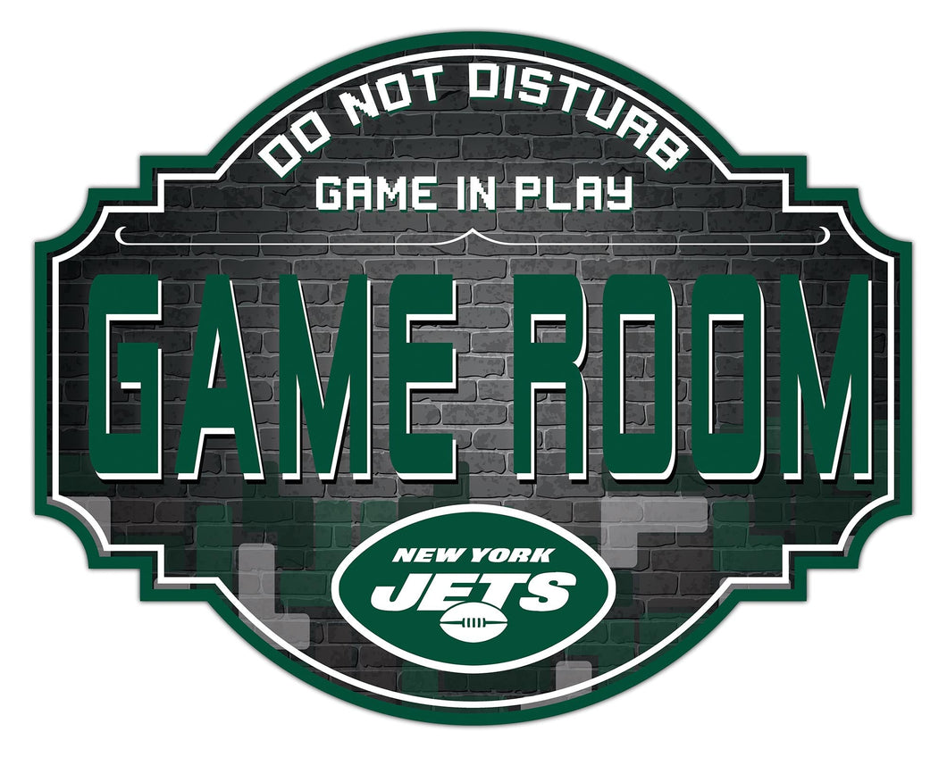 New York Jets Game Room Wood Tavern Sign -12
