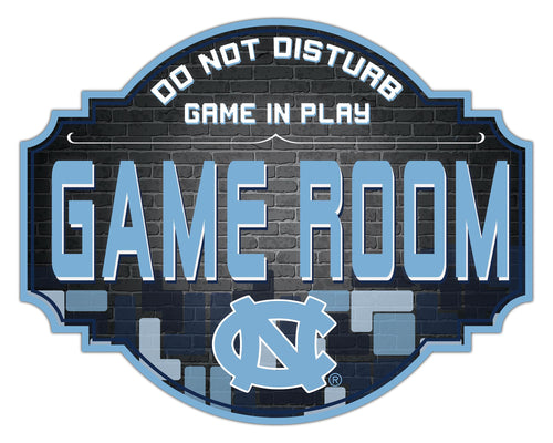 North Carolina Tar Heels Game Room Wood Tavern Sign -12