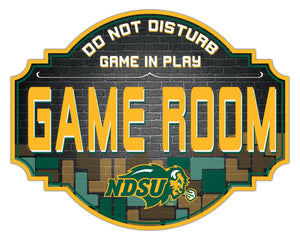 NDSU Bison Game Room Wood Tavern Sign -12"