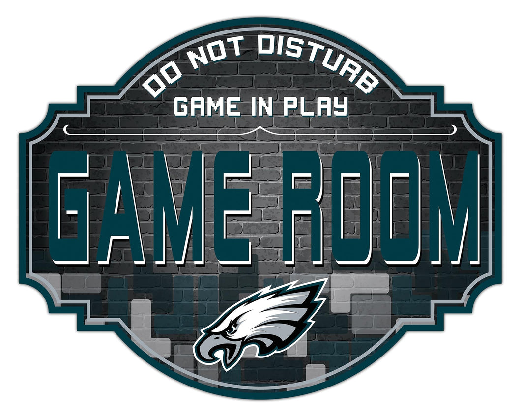 Philadelphia Eagles Game Room Wood Tavern Sign -12