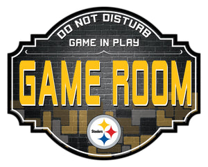 Pittsburgh Steelers Game Room Wood Tavern Sign -24"