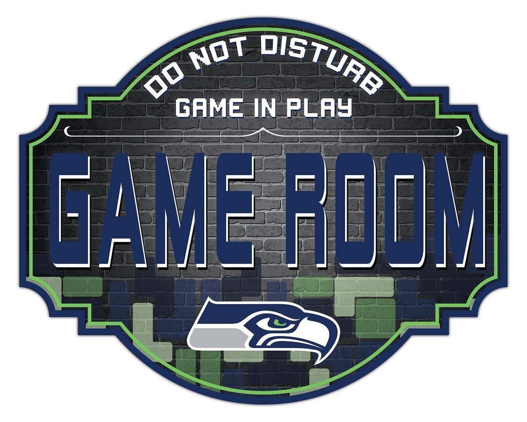 Seattle Seahawks Game Room Wood Tavern Sign -12
