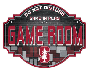 Stanford Cardinal Game Room Wood Tavern Sign -12"
