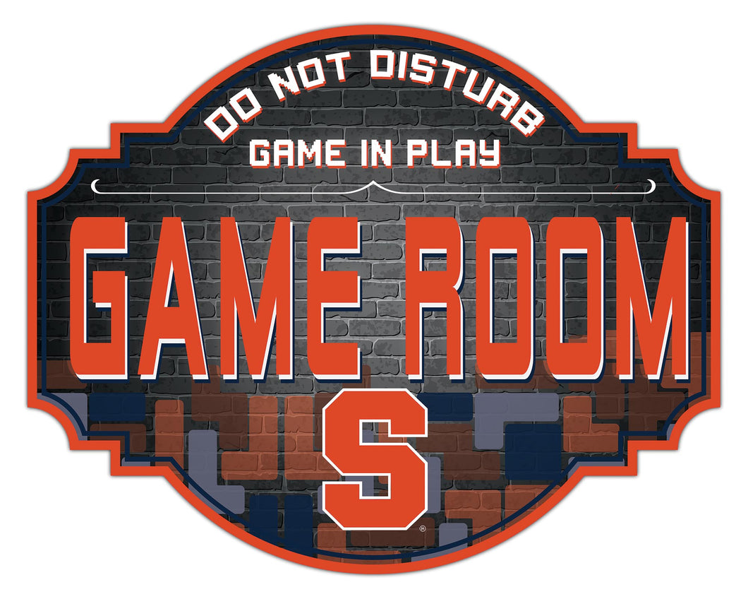Syracuse Orange Game Room Wood Tavern Sign -12