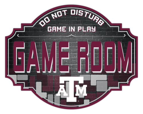 Texas A&M Aggies Game Room Wood Tavern Sign -12