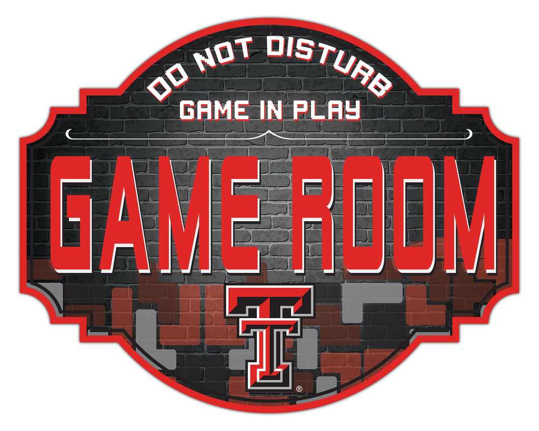 Texas Tech Red Raiders Game Room Wood Tavern Sign -12