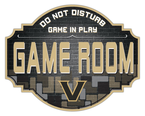 Vanderbilt Commodores Game Room Wood Tavern Sign -12