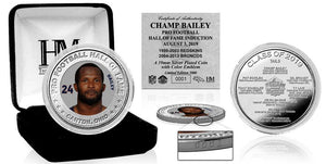 Champ Bailey Denver Broncos Hall of Fame 2019 Silver Mint Coin