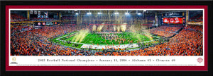 Football memorabilia Alabama framed crimson matte 2015 National Champions panorama from Sports Fanz