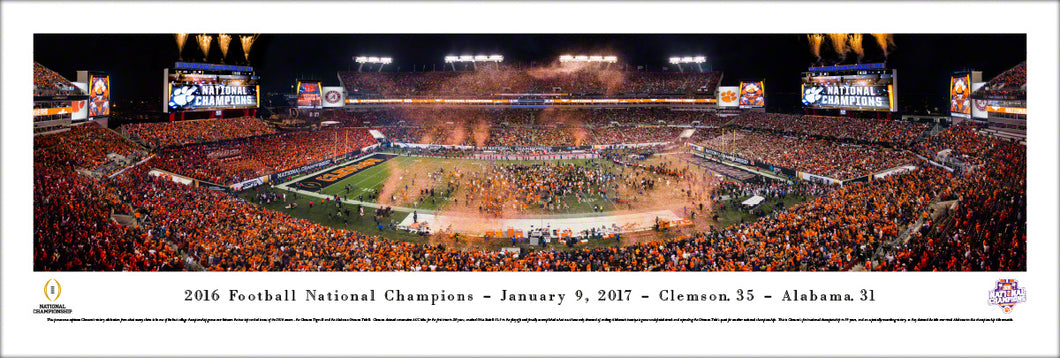 Clemson Tigers 2017 CFP National Championship Panoramic Picture