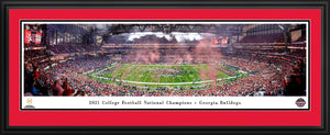 Georgia Bulldogs 2021 CFP National Champions Panoramic Picture