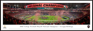 Georgia Bulldogs 2022 CFP National Champions Panoramic Picture