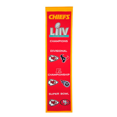 Kansas City Chiefs  Road to The Super Bowl LIV Championship Heritage Banner 