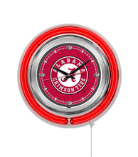 Alabama Crimson Tide Script A Double Neon Wall Clock - 15 "