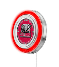 Alabama Crimson Tide Double Neon Wall Clock 