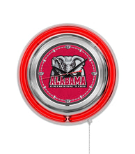 Alabama Crimson Tide Double Neon Wall Clock - 15 "