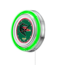 UAB Blazers Double Neon Wall Clock - 15"