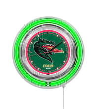 UAB Blazers Double Neon Wall Clock - 15 "
