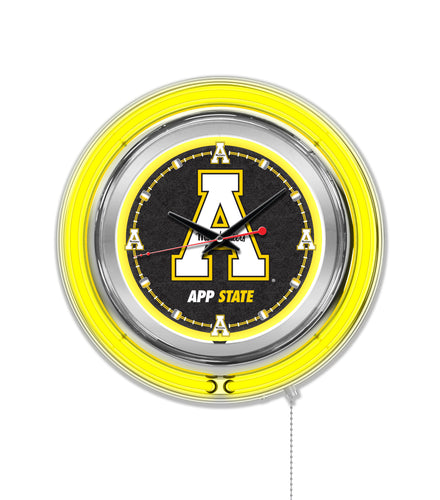 Appalachian State Mountaineers Double Neon Wall Clock - 15 
