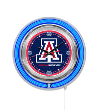 Arizona Wildcats Double Neon Wall Clock - 15 "
