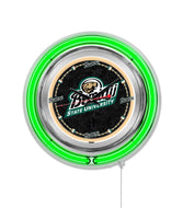 Bemidji State Beavers Double Neon Wall Clock - 15 "