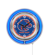 Boise State Broncos Double Neon Wall Clock - 15 "