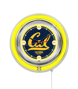 Cal Bears Double Neon Wall Clock - 15 "