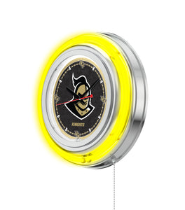 UCF Golden Knights Double Neon Wall Clock - 15"