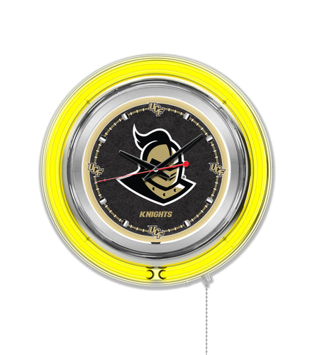 UCF Golden Knights Double Neon Wall Clock - 15 