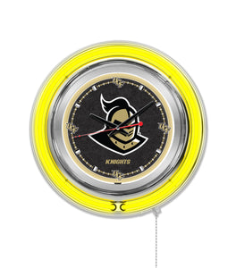 UCF Golden Knights Double Neon Wall Clock - 15 "