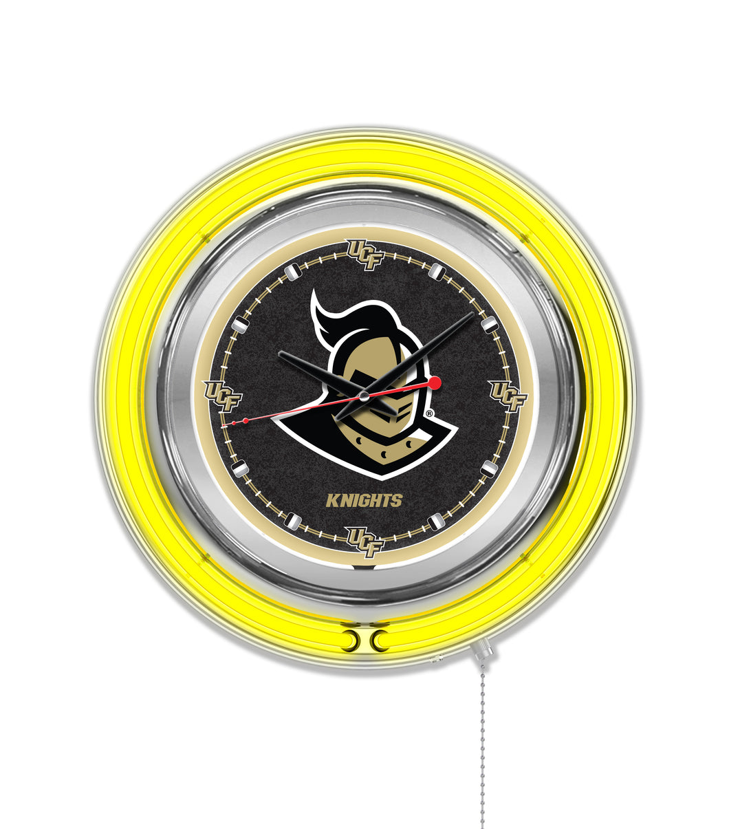 UCF Golden Knights Double Neon Wall Clock - 15 