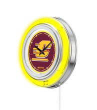 Central Michigan Chippewas Double Neon Wall Clock - 15 "