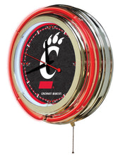 Cincinnati Bearcats Double Neon Wall Clock - 15"