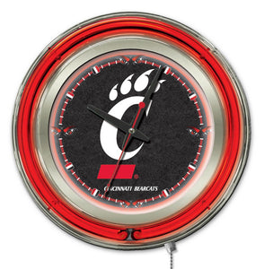 Cincinnati Bearcats Double Neon Wall Clock - 15 "