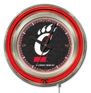 Cincinnati Bearcats Double Neon Wall Clock - 15 "