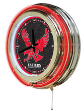 Eastern Washington Eagles Double Neon Wall Clock - 15"