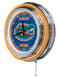 Florida Gators Double Neon Wall Clock - 15"