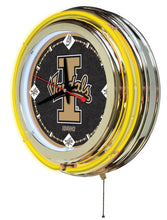 Idaho Vandals Double Neon Wall Clock - 15 "