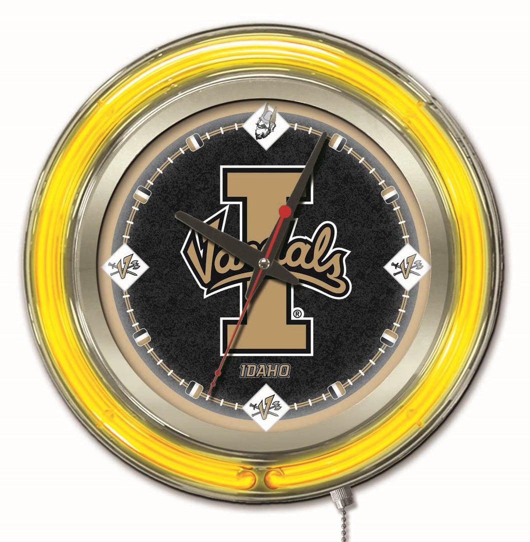 Idaho Vandals Double Neon Wall Clock - 15 