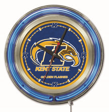 Kent State Golden Flashes Double Neon Wall Clock - 15"