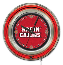 Louisiana  Lafayette Ragin' Cajuns Double Neon Wall Clock - 15 "