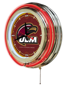 Louisiana at Monroe Warhawks Double Neon Wall Clock - 15"
