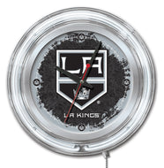 Los Angeles Kings Double Neon Wall Clock - 15 "